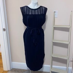 GAP Navy Blue Dress with Crochet Detail